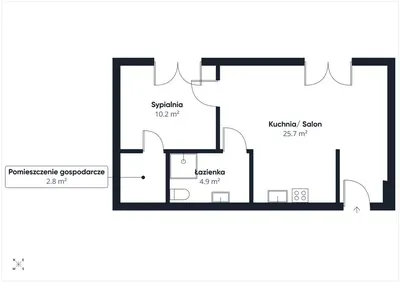 Mieszkanie na wynajem, 44 m² Katowice - miniatura 3