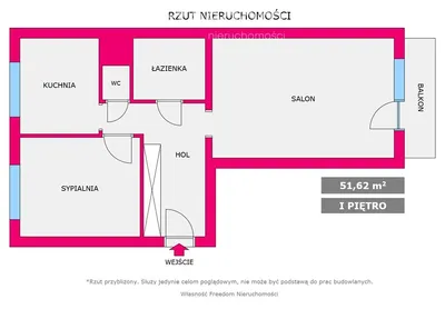 Wynajmę Mieszkanie Katowice - 51,62 m² - miniatura 5