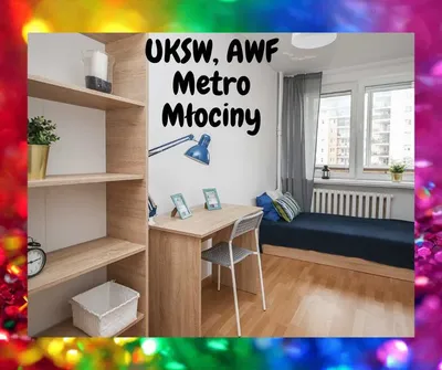Przestronny Pokój do Wynajęcia - Metro, UKSW, AWF, Galeria Młociny