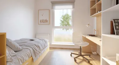 Pokój jednoosobowy w prywatnym akademiku - miniatura 2