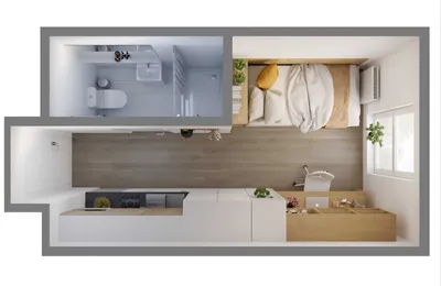 Pokój jednoosobowy w prywatnym akademiku - miniatura 5