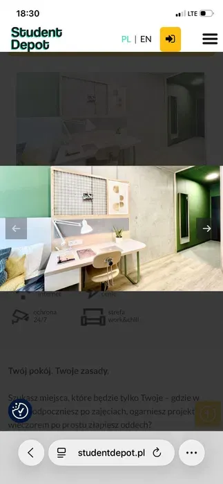 Pokój jednoosobowy w Student Depot Kraków od 1.06