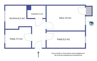 Wyposażone - 3 osobne pokoje na pierwszym piętrze. Ul. Chrobrego - miniatura 2