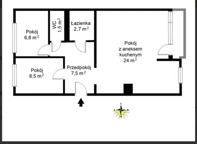 Komfortowe 3 pokoje, 50 m² – Wola Park / Metro Ulrychów - miniatura 3