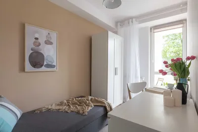 Pokój 1 os. z balkonem - wolny od zaraz - 5 min. do metra Służew - Mokotów - ul. Batuty.