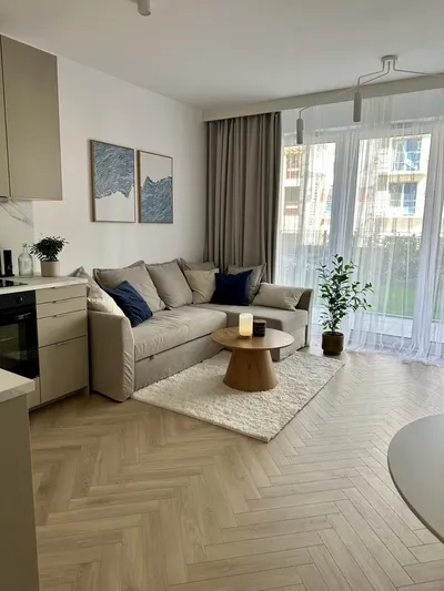 Nowoczesny apartament z ogródkiem  | Belg Apartamenty – Katowice