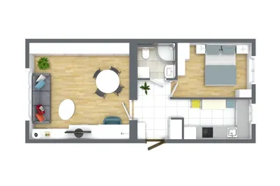 Wynajmę mieszkanie 2 oddzielne pokoje, 45 m2, ul. Wiktorska