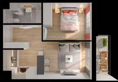 NOWE MIESZKANIE oś.Pastelowe dla studentek/ów 2-pokoje - miniatura 3
