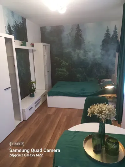 Przytulny umeblowany nowy pokój