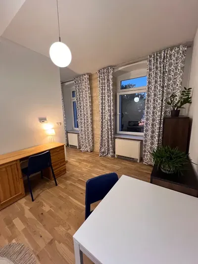Duży pokój z wnęką sypialnianą do wynajęcia w centrum Komuny Paryskiej - miniatura 3