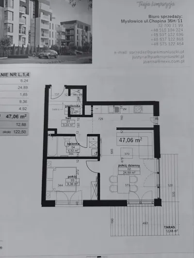 Mieszkanie 2-pokojowe z Ogrodem PARK MONIUSZKI - miniatura 5